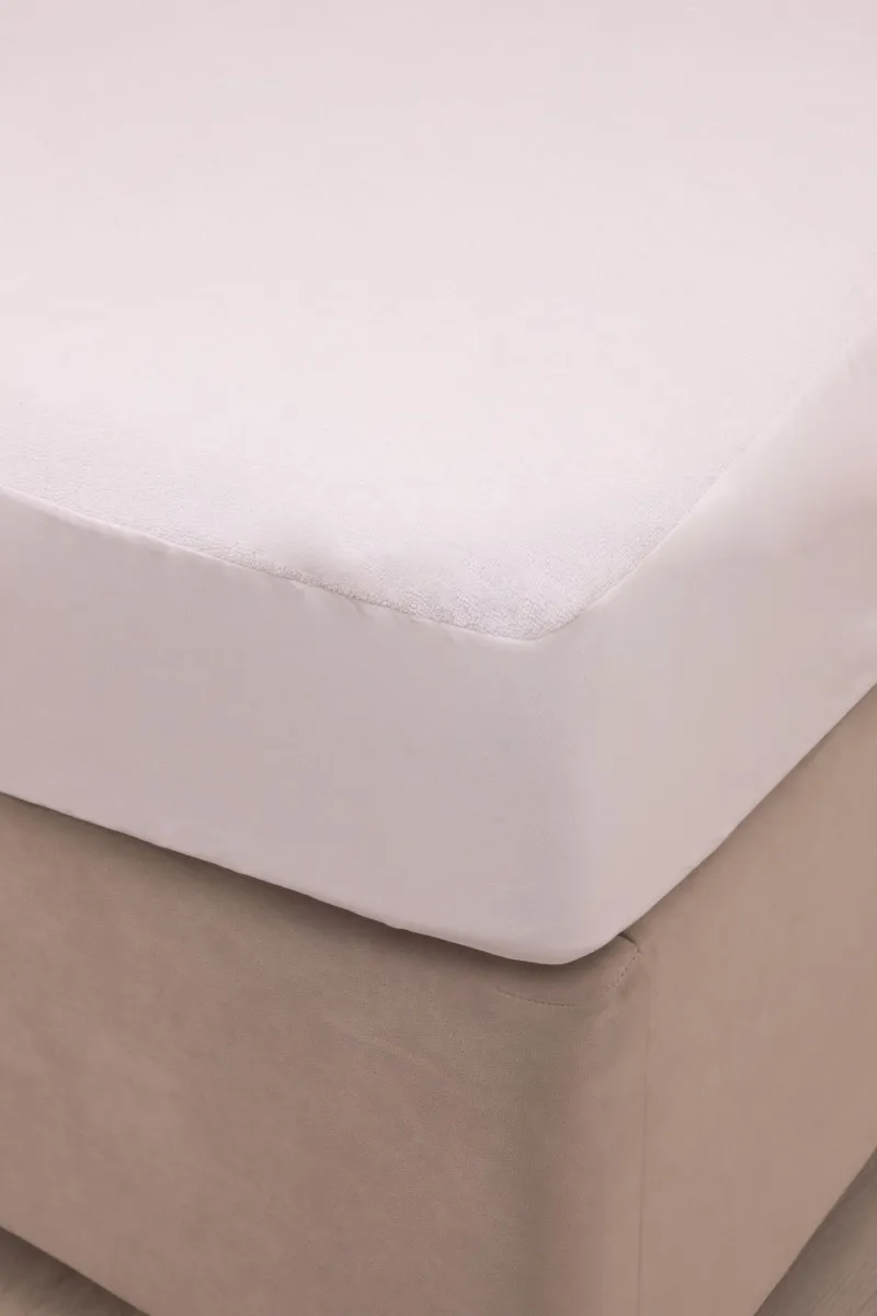 (LV) Наматрасник водонепроницаемый с бортом 25см белый