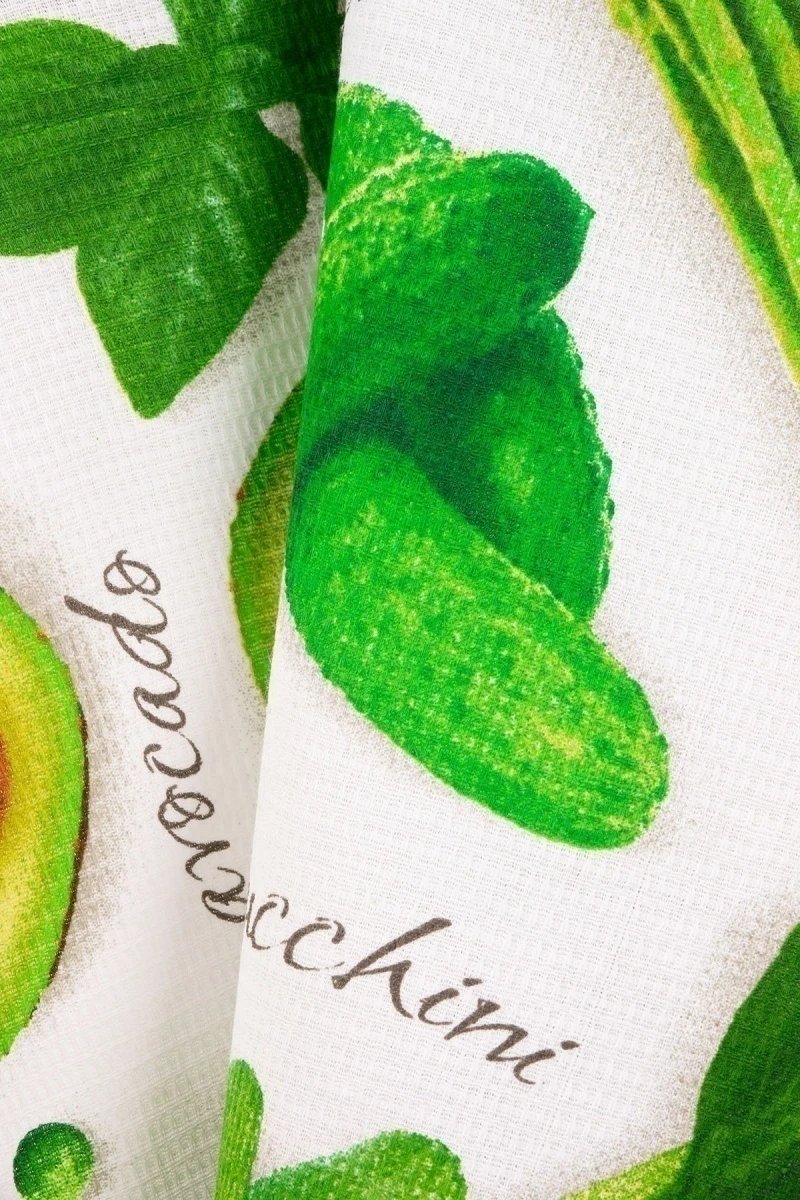 Полотенце вафельное "ХБК" "Овощной микс" рис. 5589 вид 1