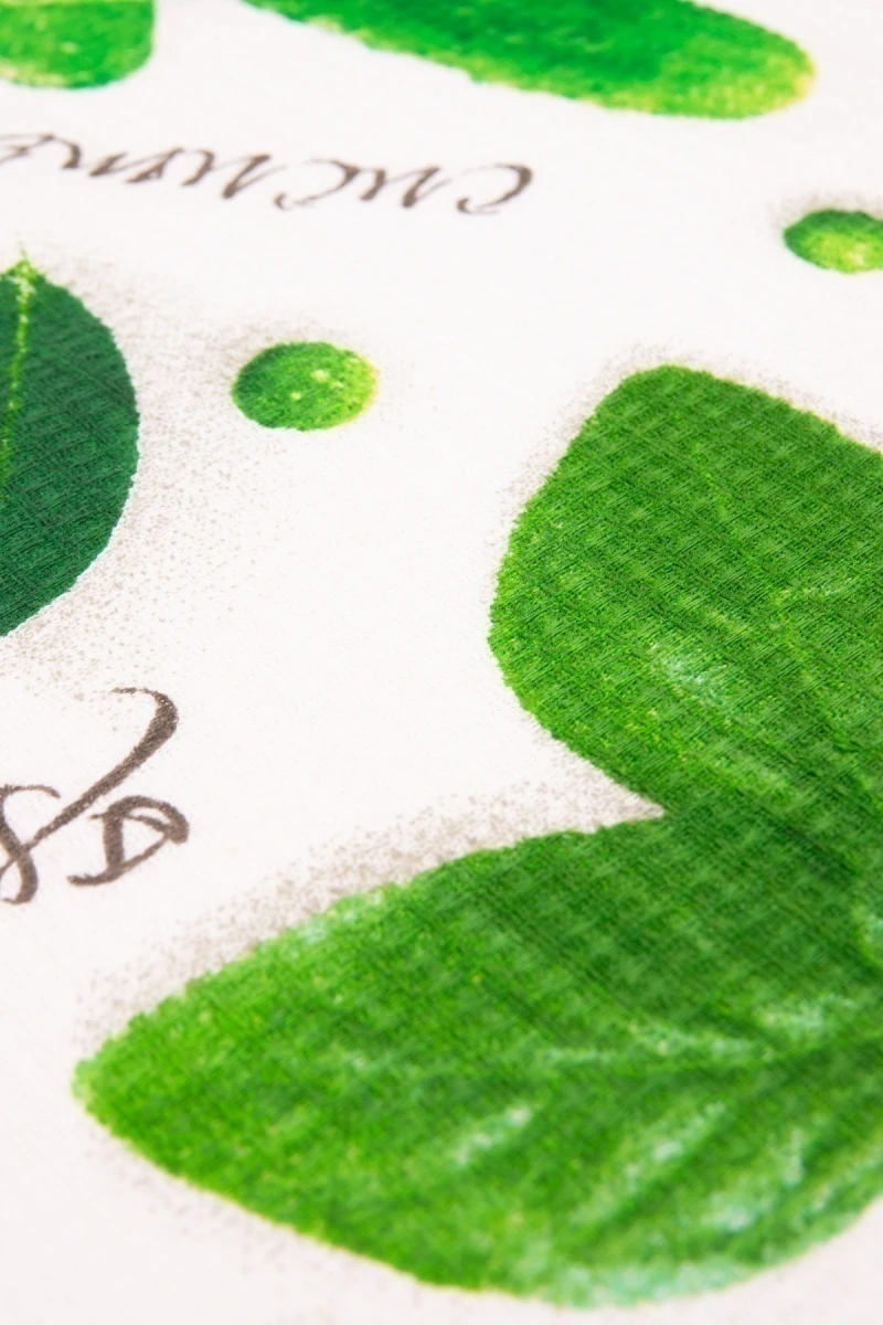 Полотенце вафельное "ХБК" "Овощной микс" рис. 5589 вид 1