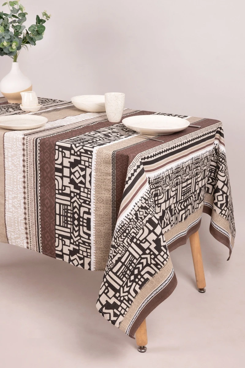 Скатерть полулен "ТТ" Сахара (Бежевый)