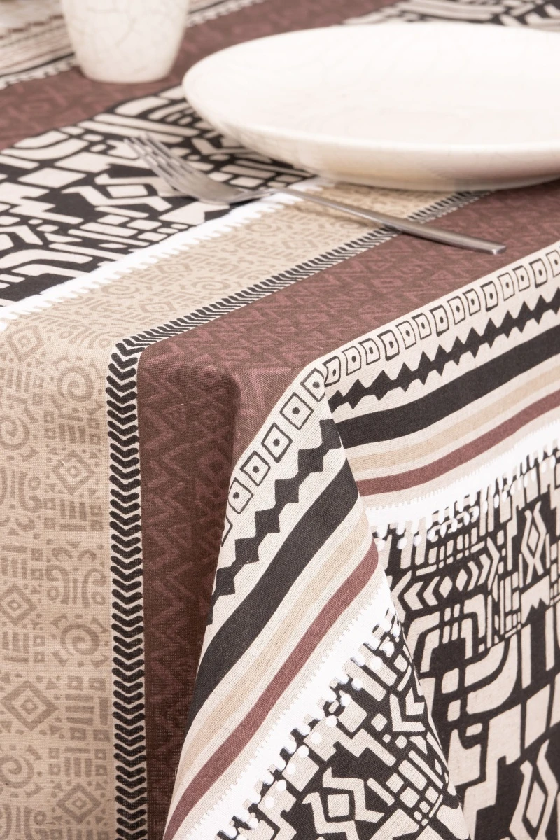 Скатерть полулен "ТТ" Сахара (Бежевый)