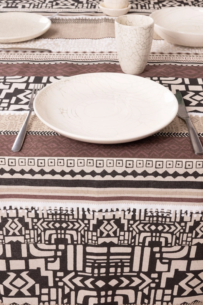 Скатерть полулен "ТТ" Сахара (Бежевый)