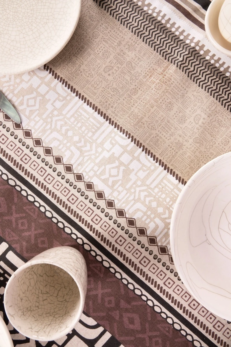 Скатерть полулен "ТТ" Сахара (Бежевый)