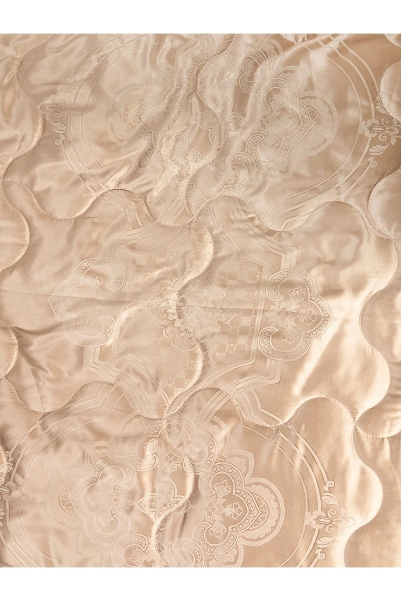 Покрывало сатин-жаккард "Империя" песочный