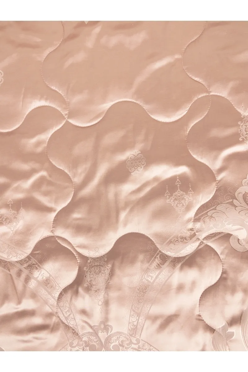 Покрывало сатин-жаккард "Империя" сухая роза
