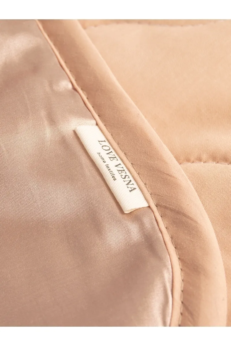 Покрывало сатин-жаккард "Империя" сухая роза