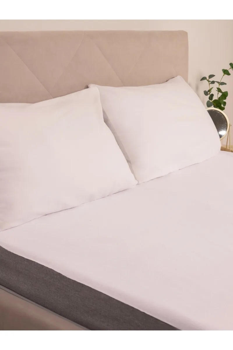 (LV) Наматрасник водонепроницаемый с фиксирующей резинкой (махра)