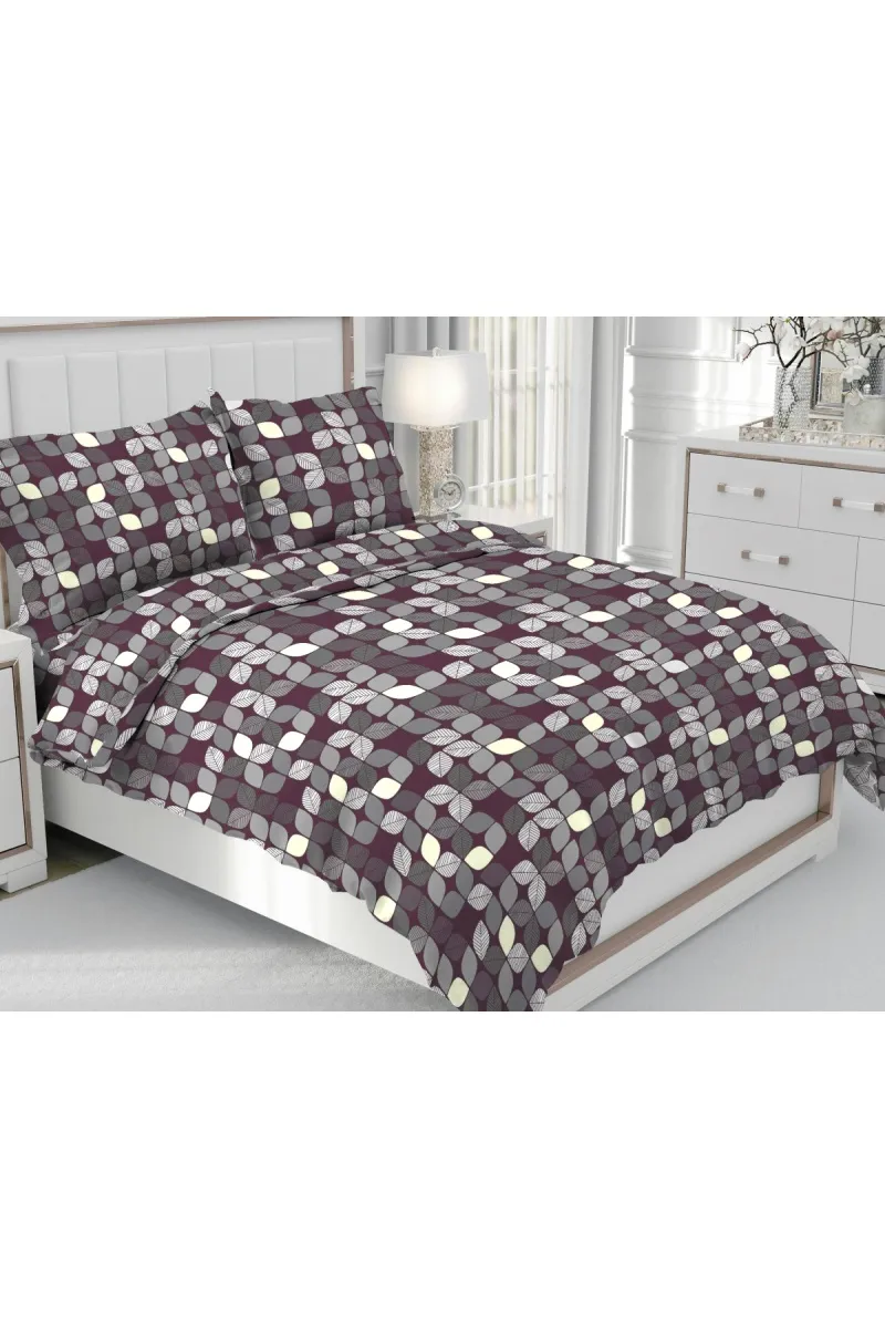 Простыня "ТЛ" бязь "Игра цвета-Ежевика" рис. 70040-1