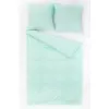 1 + 2 Пододеяльник и 2 наволочки поплин "Мелкие листочки" ментол, 70х70 см (71057-4, "ТЛ")