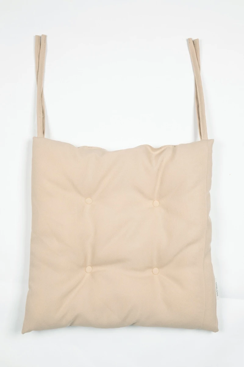 Плоская подушка на стул из габардина "А" Пудра (col. 2) (М-4)