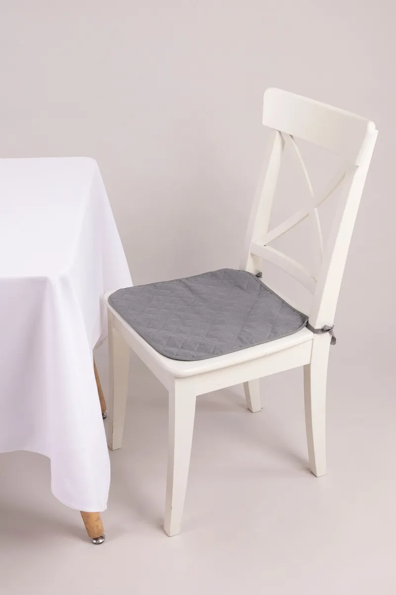 Коврик на стул "Версаче" серый (термостежка)