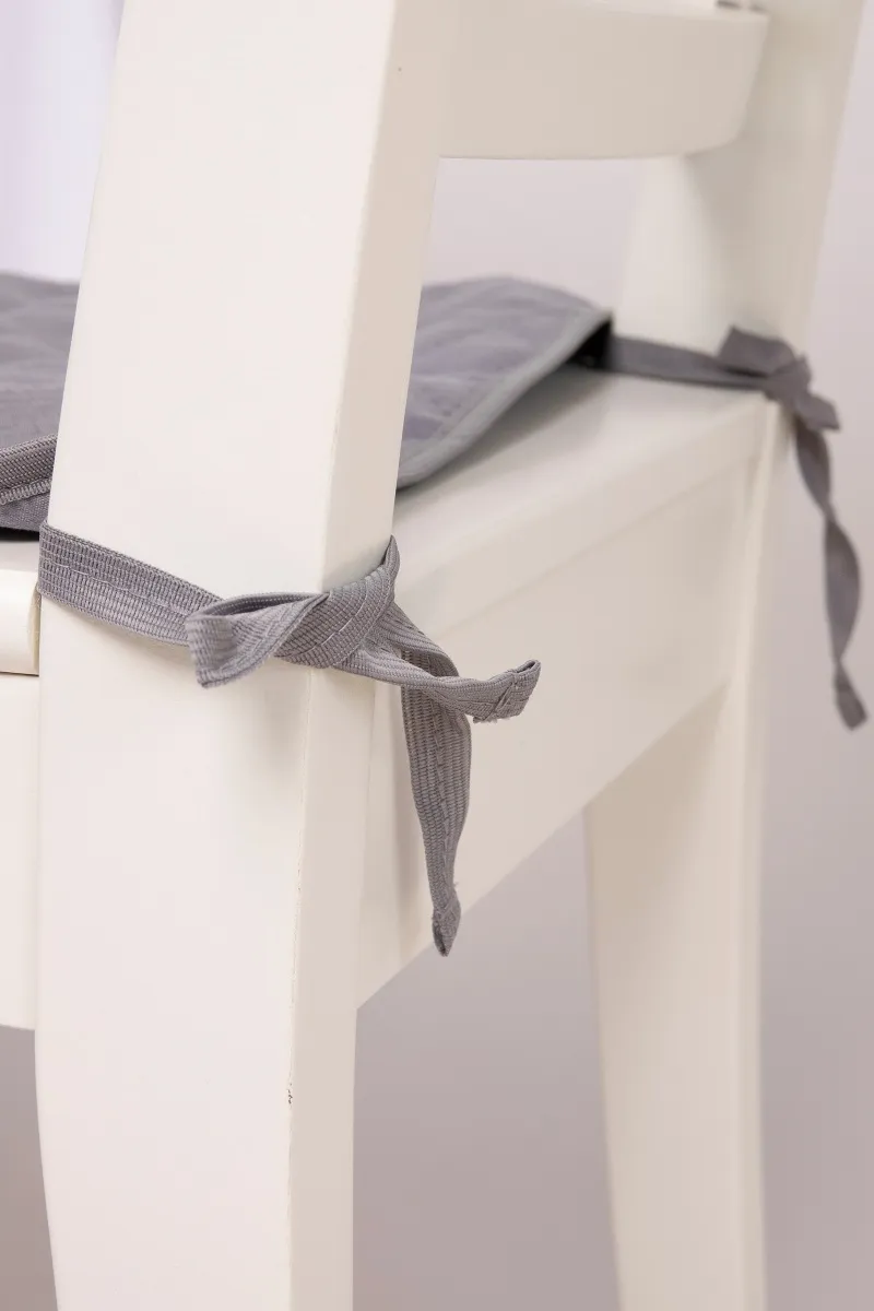 Коврик на стул "Версаче" серый (термостежка)