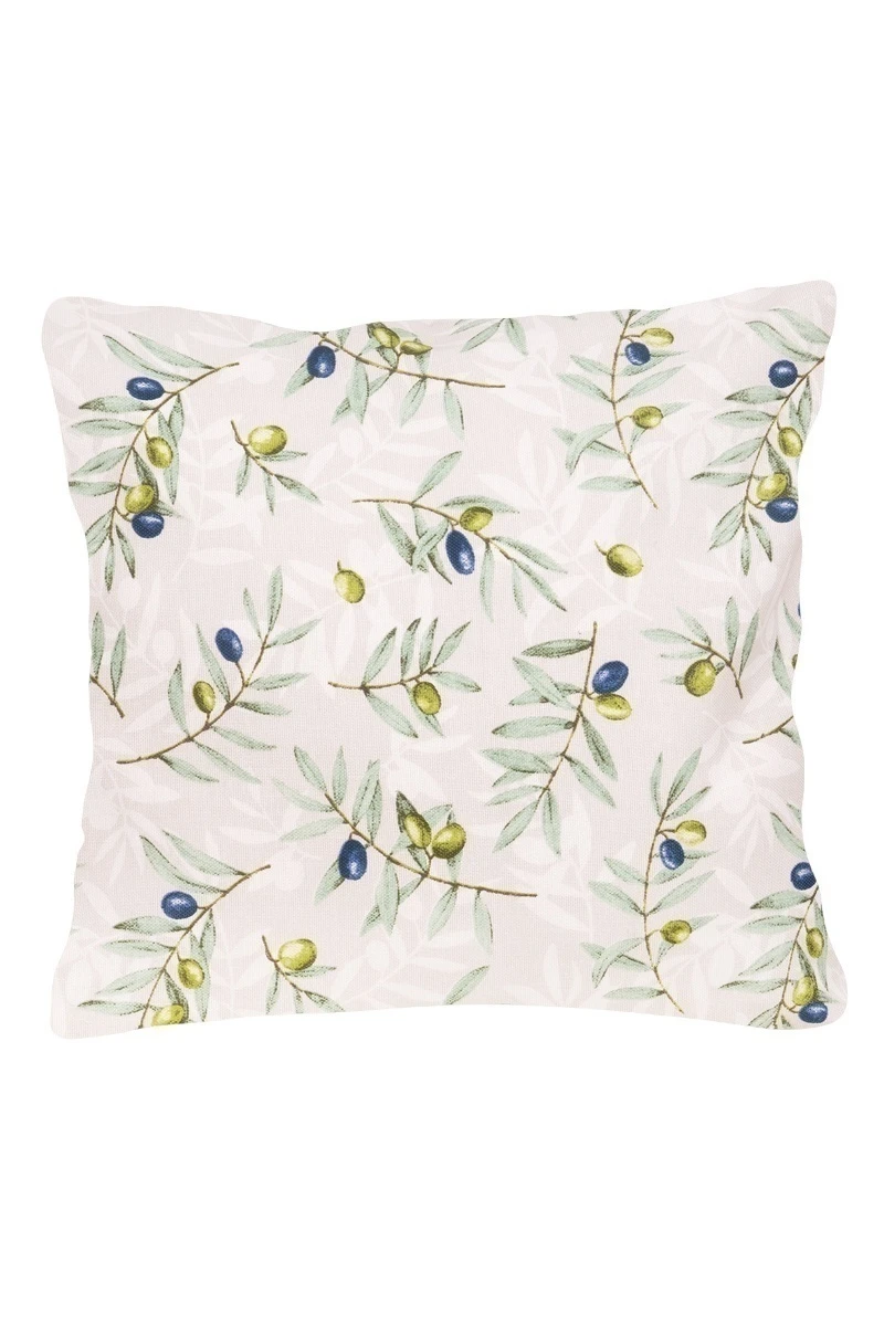 Декоративная наволочка на молнии из рогожки "Диз" Долина