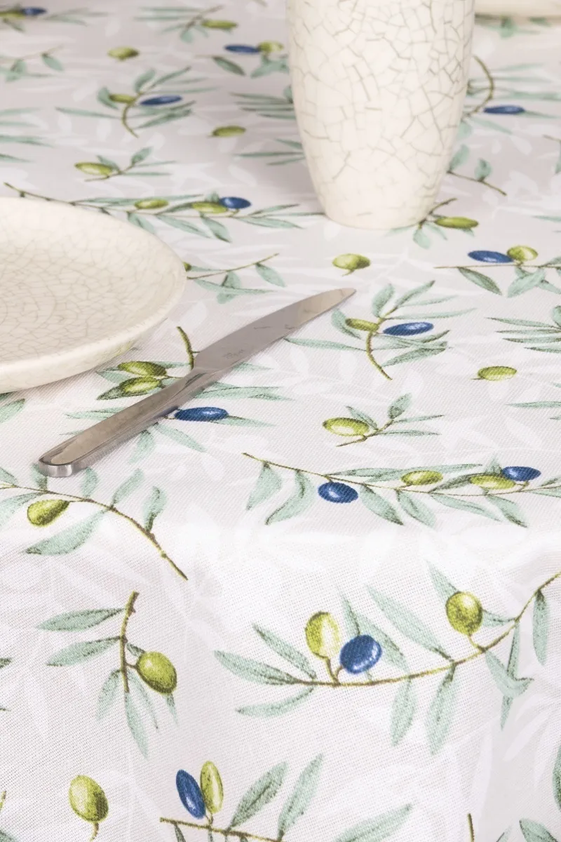 Скатерть круглая рогожка "Диз" Долина  (145х145)