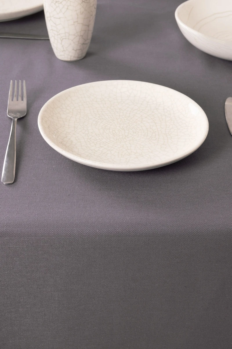 Скатерть рогожка "ТТ" Антрацит