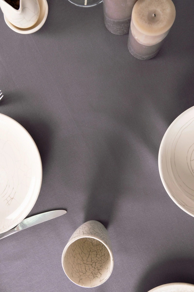 Скатерть рогожка "ТТ" Антрацит