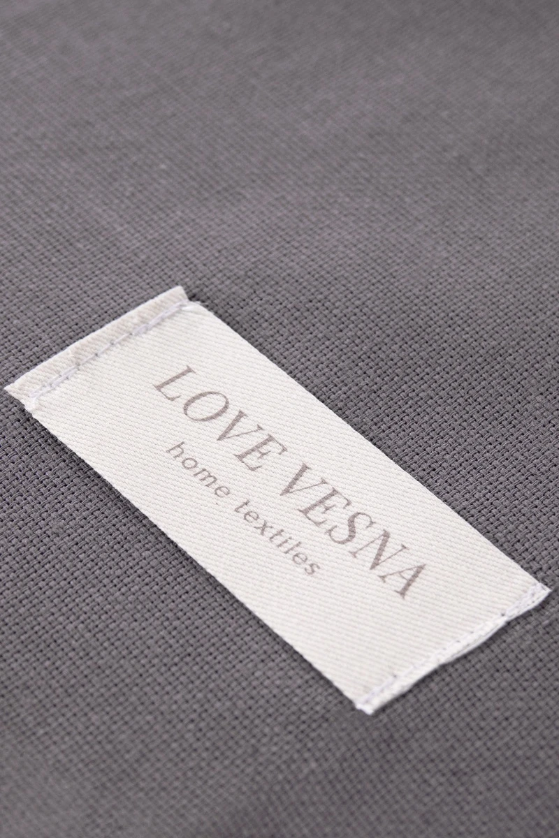 Скатерть рогожка "ТТ" Антрацит