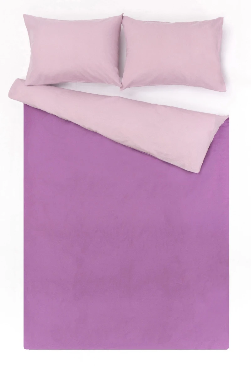 1 + 2 Пододеяльник и 2 наволочки бязь "Черничный мусс+Мальва" ком, 50х70 см (751+611, "ТЛ")