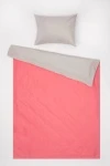 1 + 1 Пододеяльник и наволочка поплин "Коралл+Гамма-Серый соло" ком, 50х70 см (16-1632, "Фит")