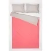 1 + 2 Пододеяльник и 2 наволочки поплин "Коралл+Гамма-Серый соло" ком, 50х70 см (16-1632, "Фит")