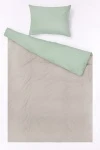 1 + 1 Пододеяльник и наволочка "Французский серый+Нефритовый" ком, 50х70 см (642+643, "ТЛ")