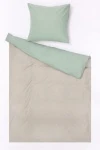 1 + 1 Пододеяльник и наволочка "Французский серый+Нефритовый" ком, 70х70 см (642+643, "ТЛ")