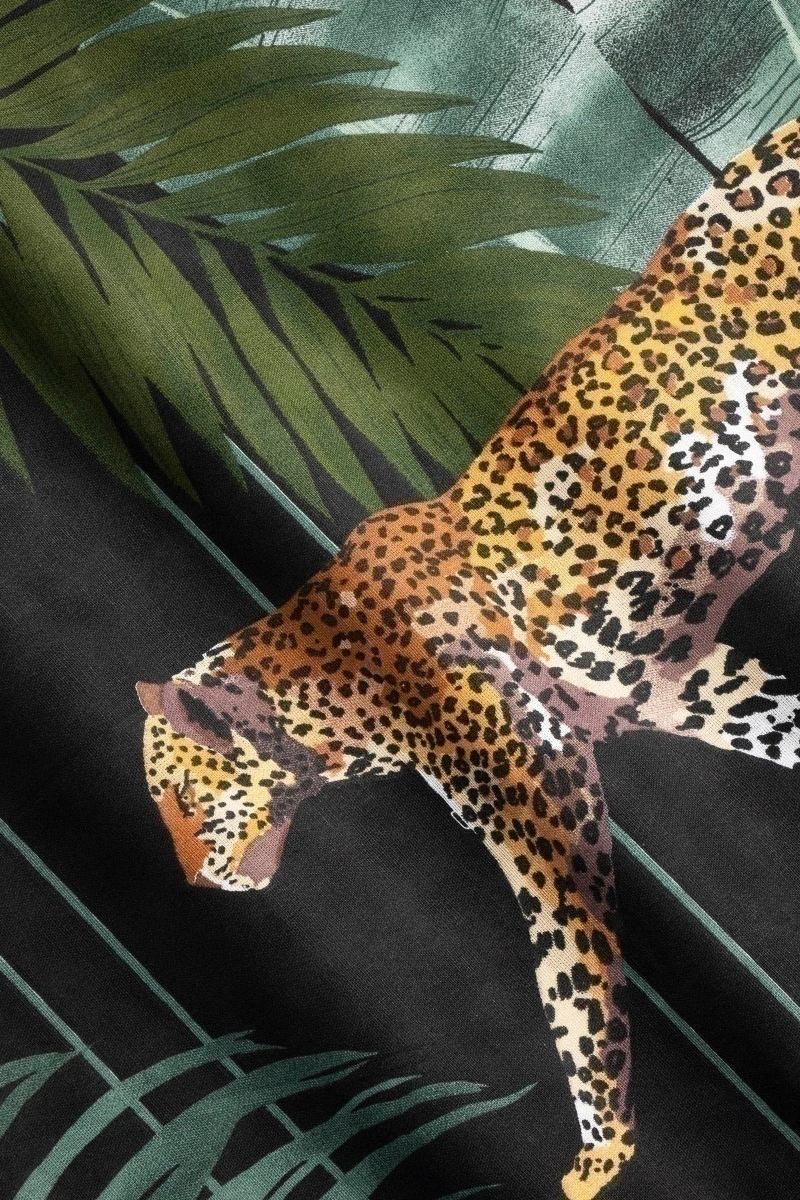 1 + 1 Пододеяльник и наволочка бязь "Тигры-Тропик" ком, 50х70 см (70924-1 + 70926-1, "ТЛ")