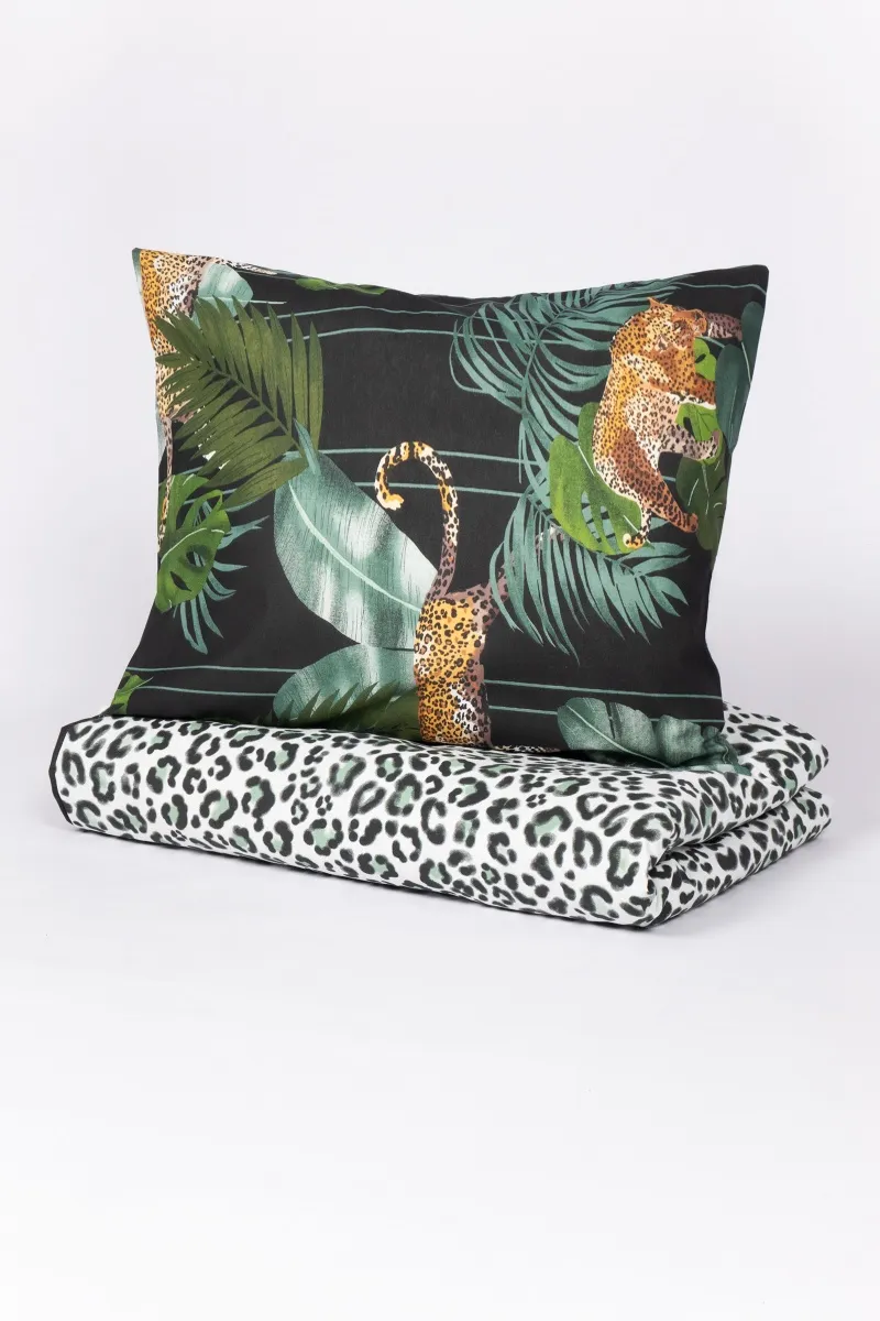 1 + 1 Пододеяльник и наволочка бязь "Тигры-Тропик" ком, 70х70 см (70924-1 + 70926-1, "ТЛ")