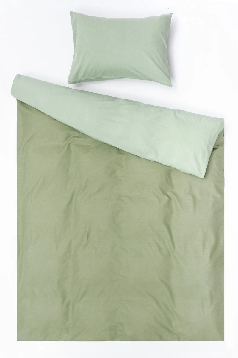 1 + 1 Пододеяльник и наволочка "Лавровый лист+Нефритовый" ком, 50х70 см (1898+643, "ТЛ")