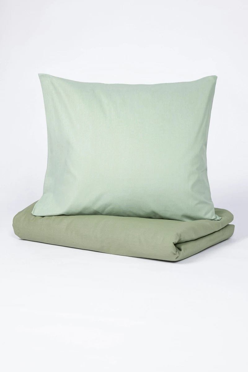 1 + 1 Пододеяльник и наволочка "Лавровый лист+Нефритовый" ком, 70х70 см (1898+643, "ТЛ")