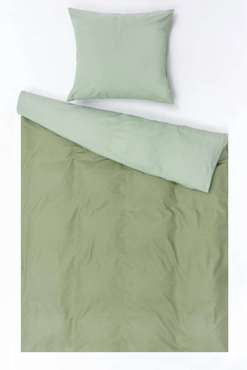 1 + 1 Пододеяльник и наволочка "Лавровый лист+Нефритовый" ком, 70х70 см (1898+643, "ТЛ")