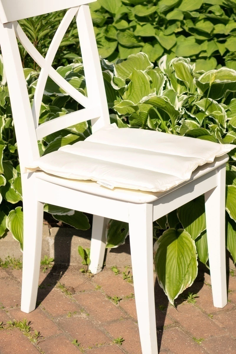 Подушка на стул Дюспо "Рельеф" цвет #02 Ваниль