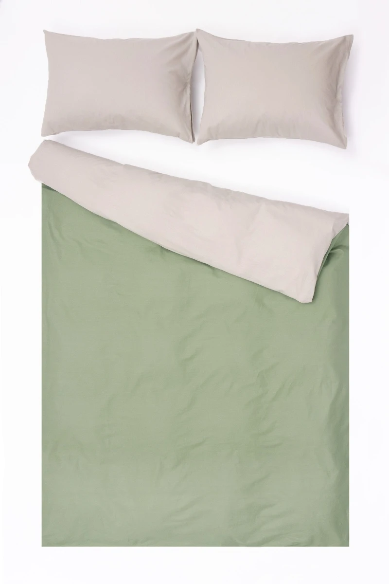 1 + 2 Пододеяльник и 2 наволочки "Лавровый лист+Французский серый" ком, 50х70 см (1898+642, "ТЛ")