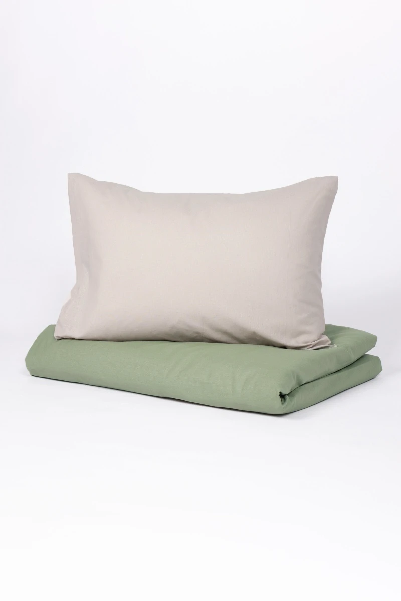 1 + 2 Пододеяльник и 2 наволочки "Лавровый лист+Французский серый" ком, 50х70 см (1898+642, "ТЛ")