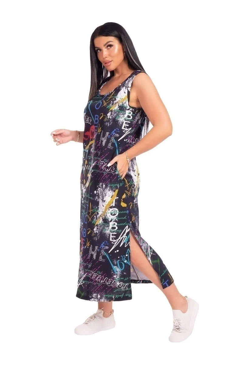 Сарафан "Фиджи" черный, трикотаж