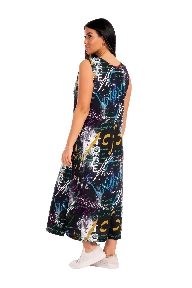 Сарафан "Фиджи" черный, трикотаж