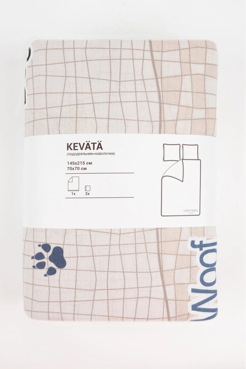 1 + 2 Пододеяльник и 2 наволочки бязь "Френдс", 50х70 см (12244/1, "МИЛАН")