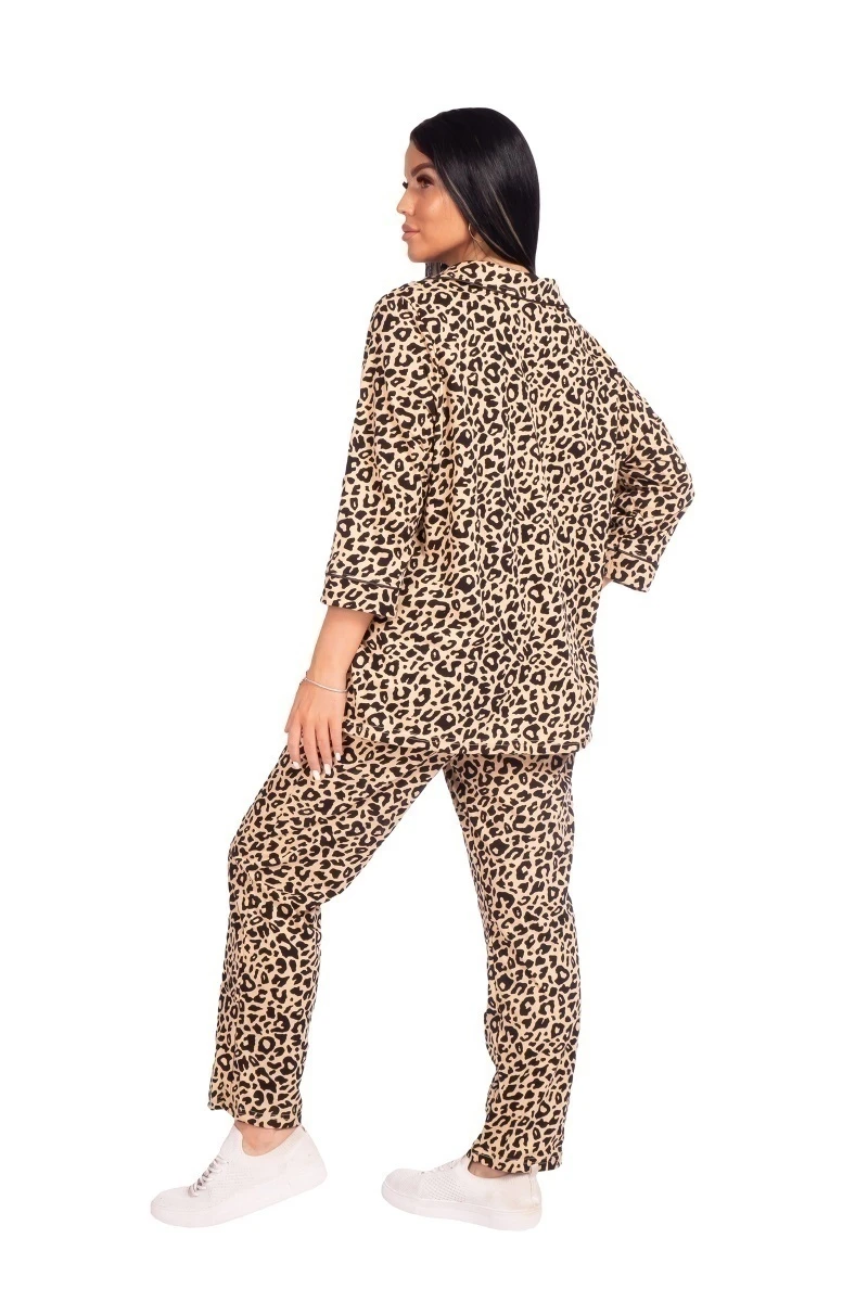 Пижама "Люкс" леопард, трикотаж