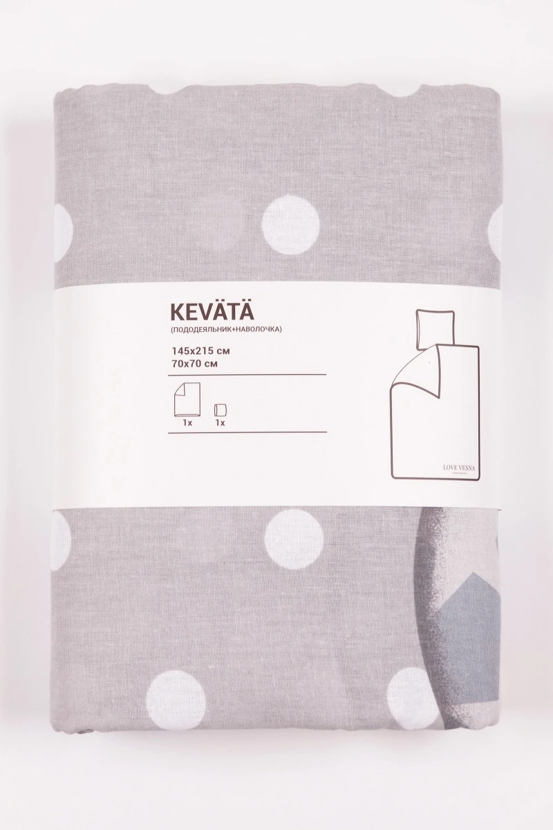 1 + 1 Пододеяльник и наволочка бязь "ТЛ-Катарина", 145х215, 50х70 см (арт. 9194-1, "ТЛ")