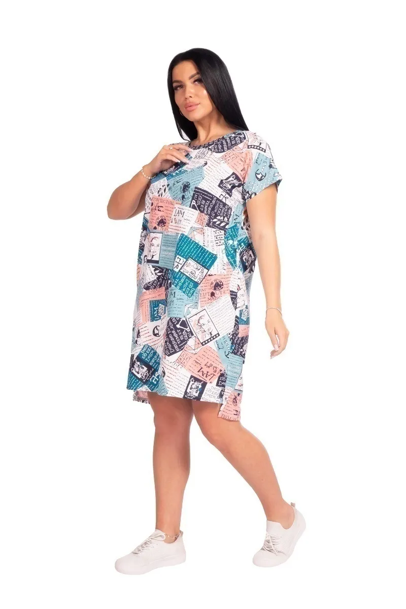 Туника "Блеск" газета, трикотаж