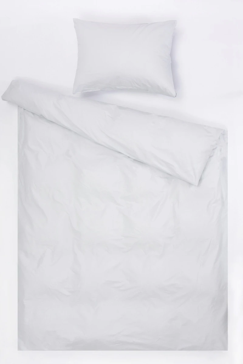 1 + 1 Пододеяльник и наволочка поплин "Серый туман", 50х70 см (70162, "МИЛАН")