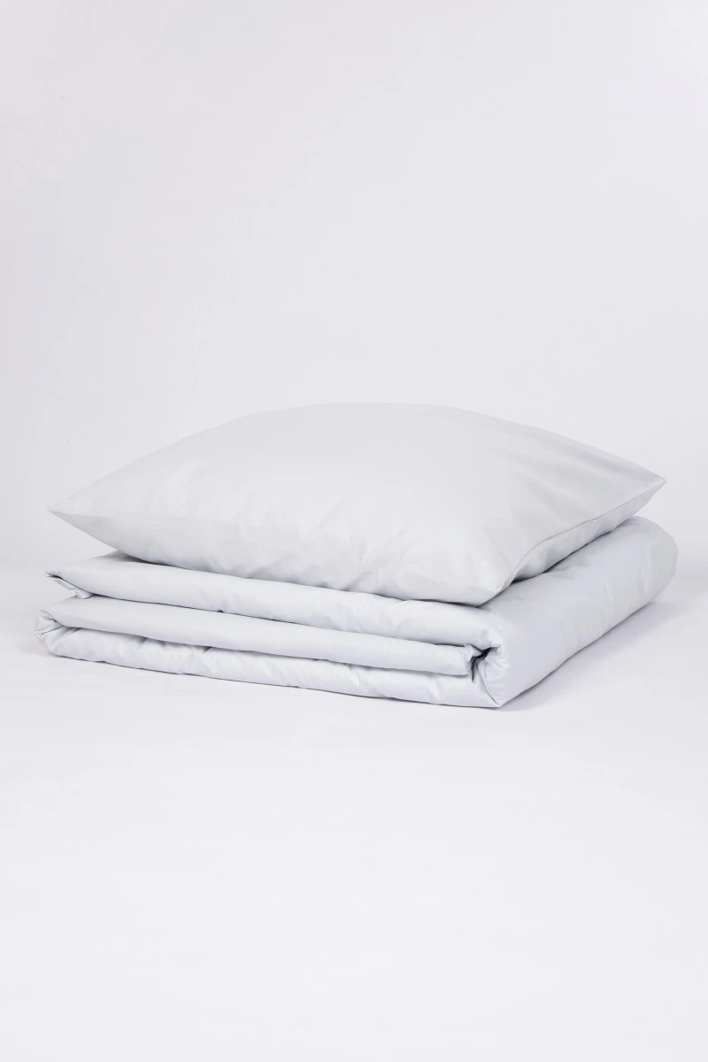 1 + 2 Пододеяльник и 2 наволочки поплин "Серый туман", 70х70 см (70162, "МИЛАН")