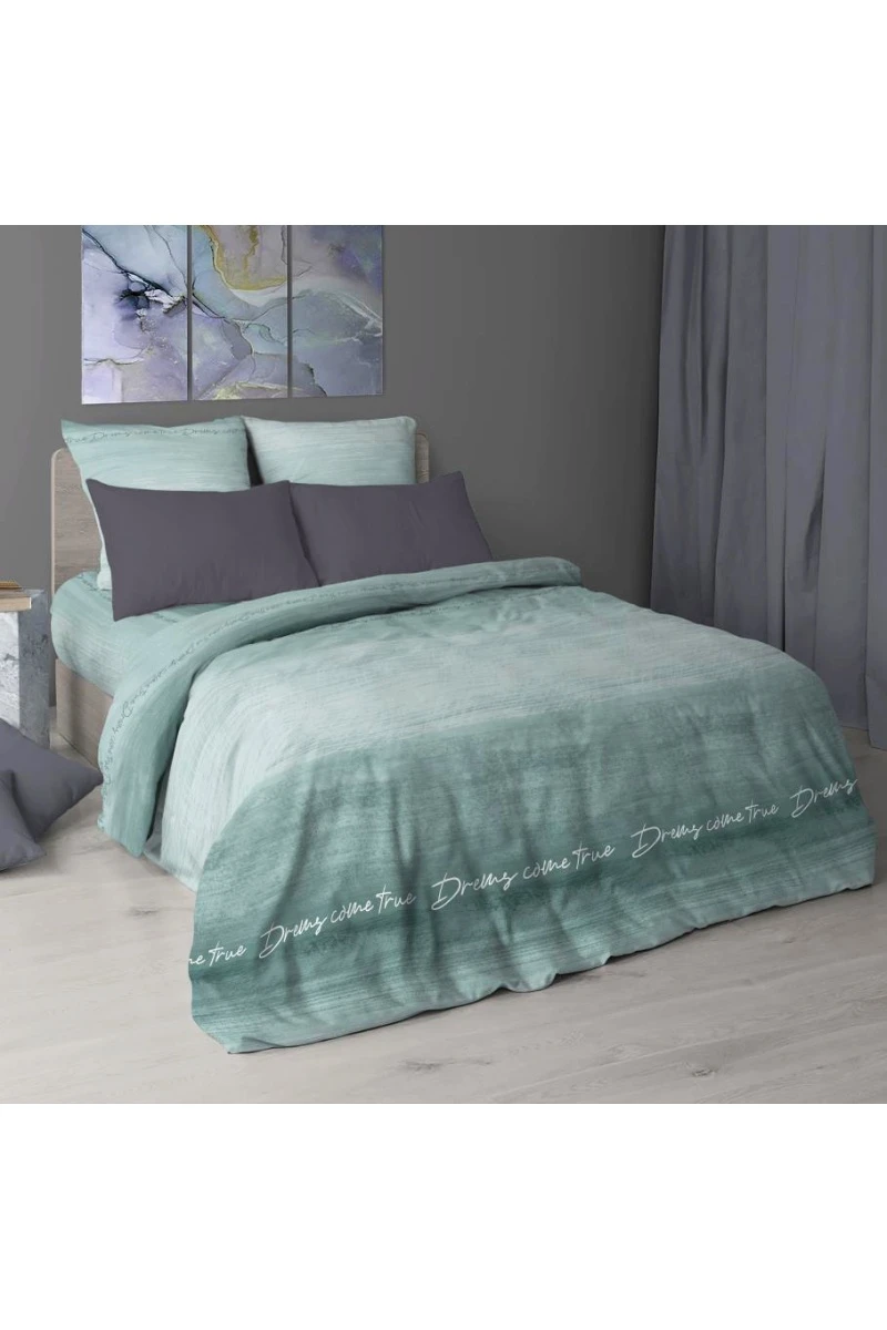 Простыня "ХБК" перкаль "ХБК-Авангард" малахит арт. 7224-3 тип 1