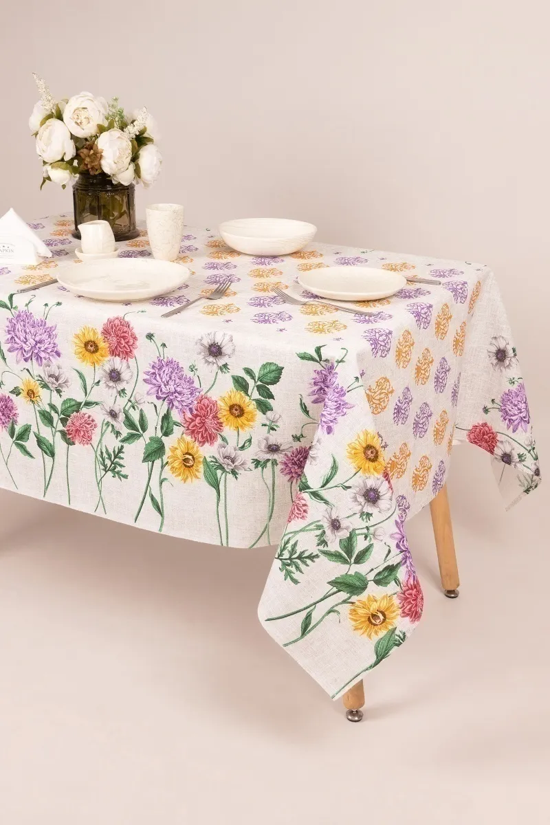 Скатерть рогожка "Пром" Микс Лета