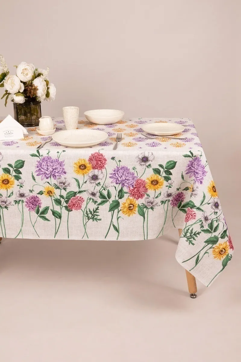 Скатерть рогожка "Пром" Микс Лета