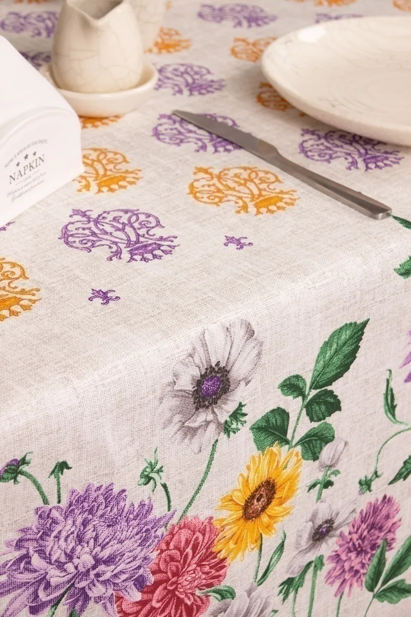 Скатерть рогожка "Пром" Микс Лета