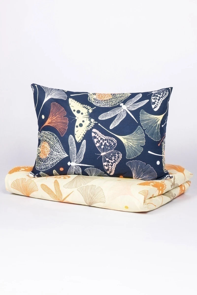 1 + 1 Пододеяльник и наволочка бязь "Летняя феерия" ком, 145х215, 50х70 см (арт. 10268-1+10269-1, "ТЛ")