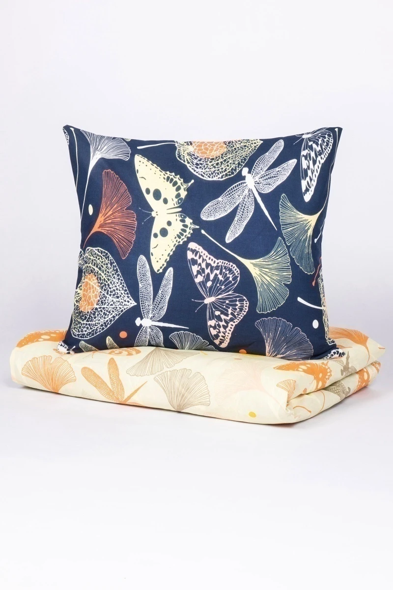 1 + 1 Пододеяльник и наволочка бязь "Летняя феерия" ком, 145х215, 70х70 см (арт. 10268-1+10269-1, "ТЛ")