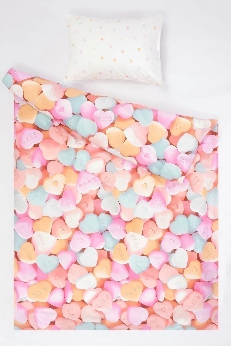 1 + 1 Пододеяльник и наволочка перкаль "Лайк 1" розовый ком, 50х70 см (660391, "ТД")