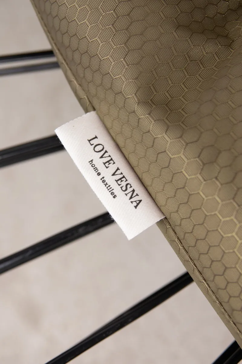 Подушка на скамью Оксфорд-соты "Бронза"